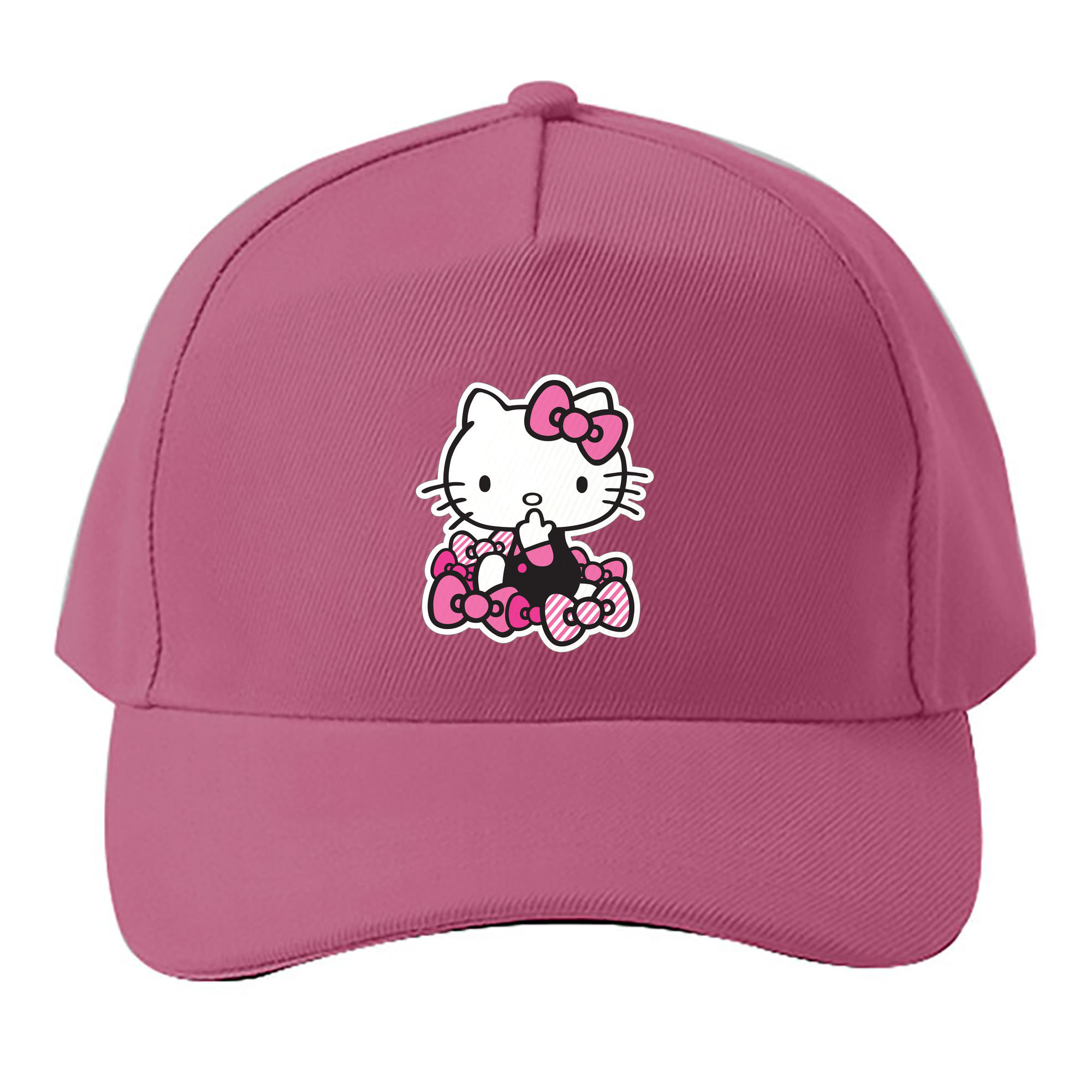 （画像用） Hello Kitty ハローキティ ベースボールキャップ 綿100％ 男女兼用 帽子 スポーツ